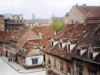 Petrinjska-Đorđićeva oko 1930. godine, kolorirana fotografija